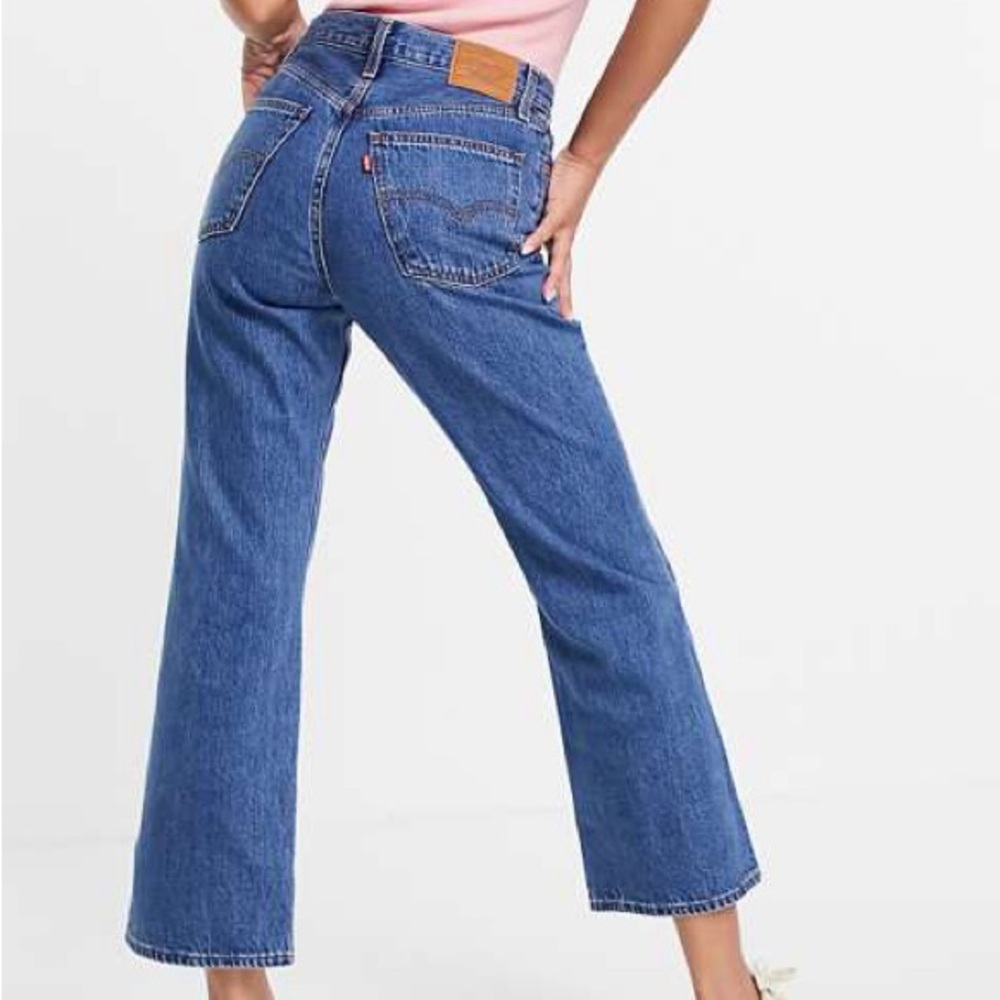 Levi’s Math Club Flare Jeans – Medium Blue Wash - Size 24 - Vintage Inspired